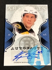 2011-12 Artifacts Autofacts #A-AB Andrew Bodnarchuk AUTO - Boston Bruins